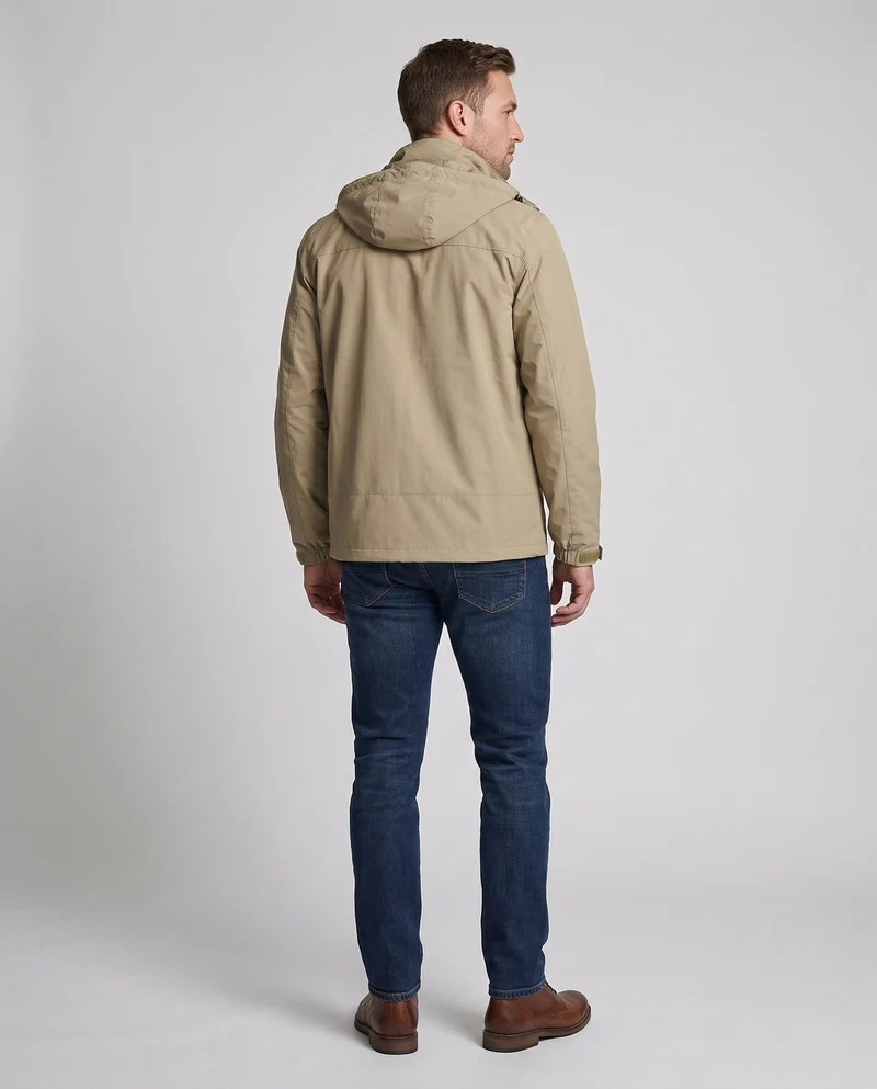 Herrenleichter urbaner Zip-Blouson mit Brustreißverschluss und elastischen Bündchen Nord Taschen
