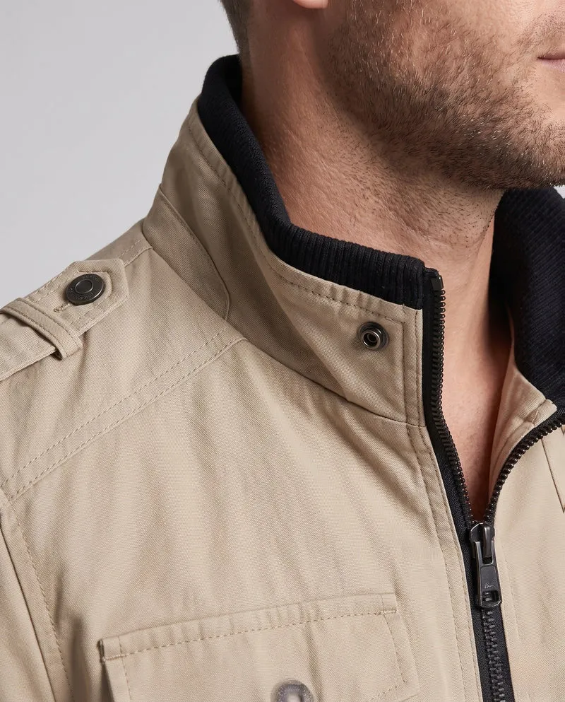 Herren Short Blouson Canvas Field Blouson im Utility-Stil mit hochstehendem Kragen Nord Taschen
