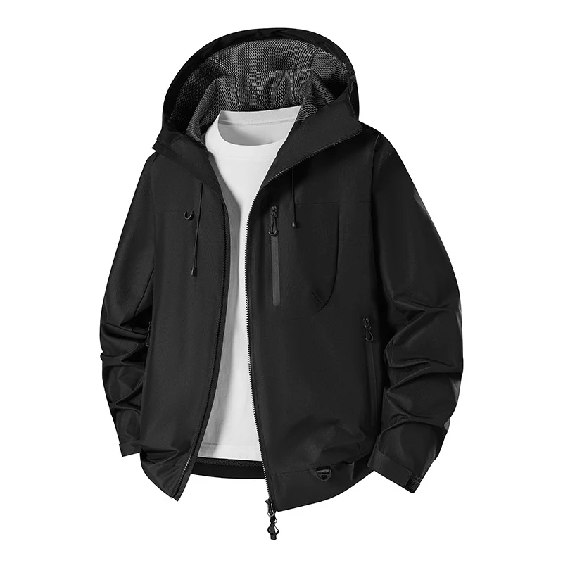 Herren Technische Softshell-Hoodiejacke mit wasserabweisender Membran und Mesh-Futter Nord Taschen