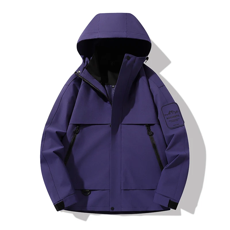 Herren multifunktionale Wasserfeste Softshell-Regenjacke mit abnehmbarer Fleece-Innenjacke Nord Taschen