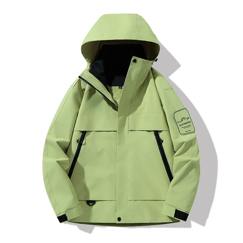 Herren multifunktionale Wasserfeste Softshell-Regenjacke mit abnehmbarer Fleece-Innenjacke Nord Taschen