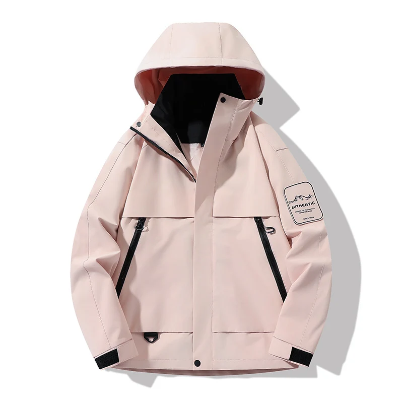 Herren multifunktionale Wasserfeste Softshell-Regenjacke mit abnehmbarer Fleece-Innenjacke Nord Taschen
