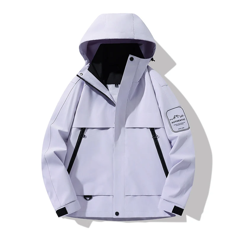 Herren multifunktionale Wasserfeste Softshell-Regenjacke mit abnehmbarer Fleece-Innenjacke Nord Taschen