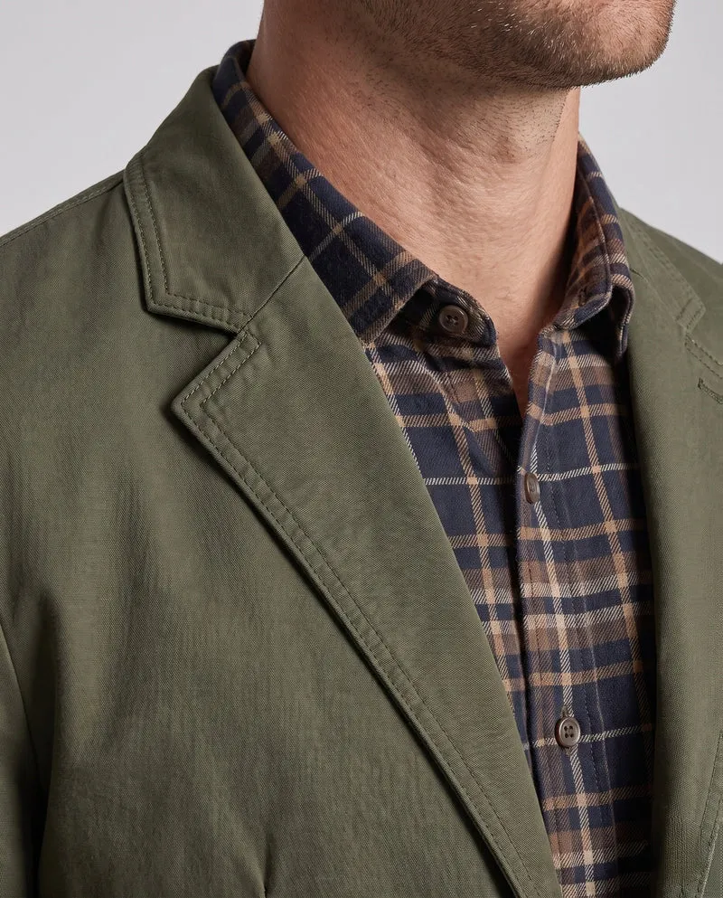 Herren Canvas Blazer im Field-Stil mit aufgesetzten Taschen und lässigem Schnitt Nord Taschen