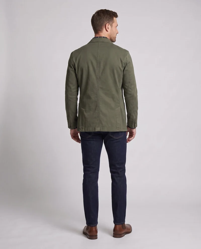 Herren Canvas Blazer im Field-Stil mit aufgesetzten Taschen und lässigem Schnitt Nord Taschen