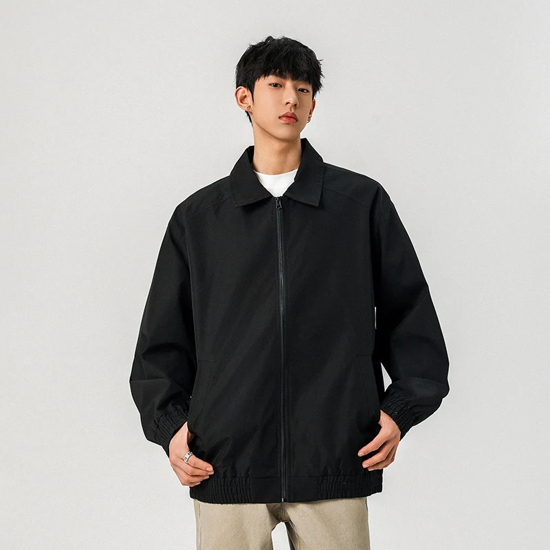 Herren Legere Übergangsjacke mit Reißverschluss und elastischem Saum Nord Taschen