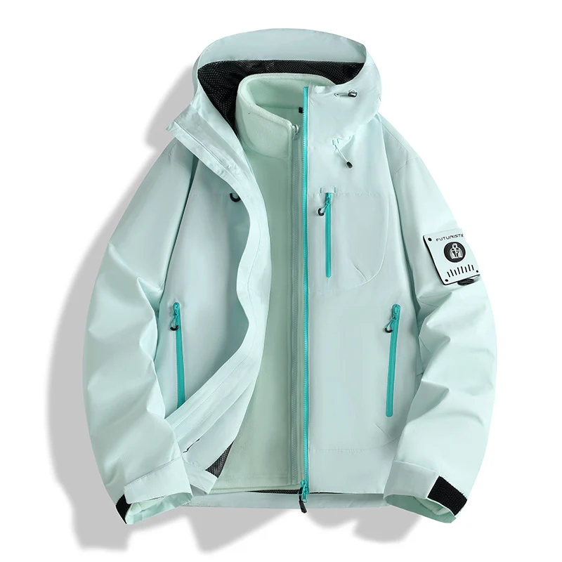 Herren Funktions-Softshelljacke mit abnehmbarem Fleece-Innenfutter Nord Taschen