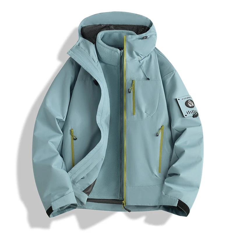 Herren Funktions-Softshelljacke mit abnehmbarem Fleece-Innenfutter Nord Taschen