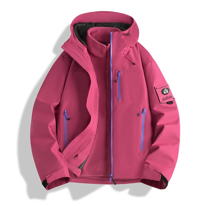 Herren Funktions-Softshelljacke mit abnehmbarem Fleece-Innenfutter Nord Taschen