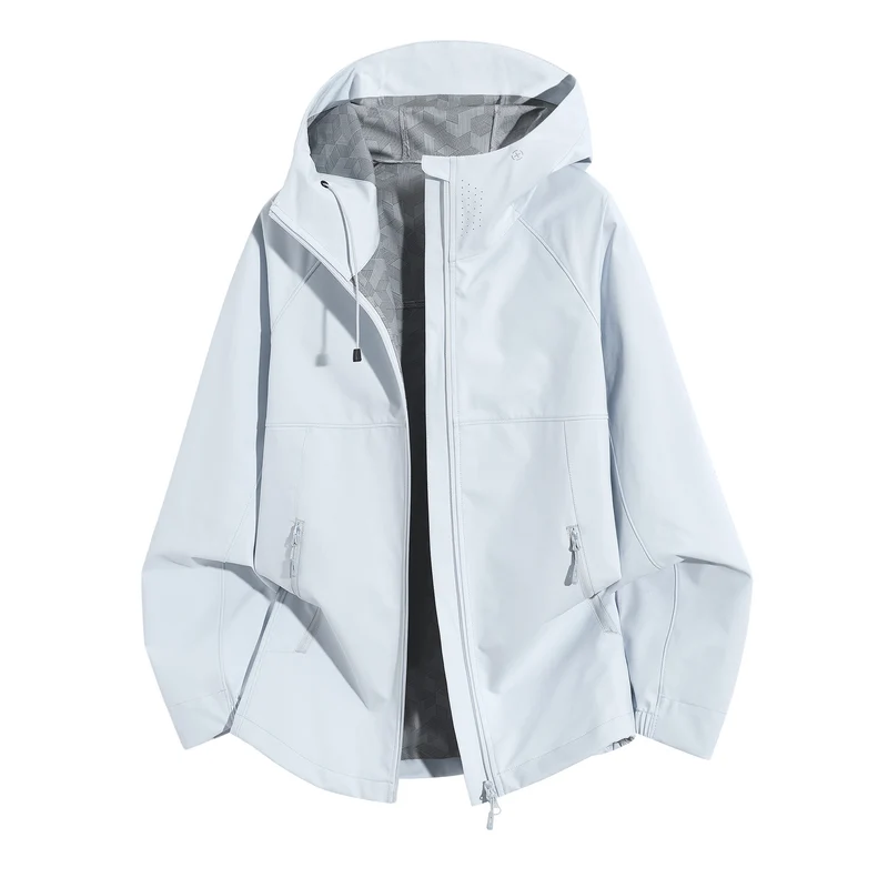 Damen Wetterfeste Kapuzenjacke mit belüftetem Kragen Nord Taschen