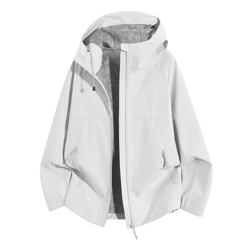 Damen Wetterfeste Kapuzenjacke mit belüftetem Kragen Nord Taschen