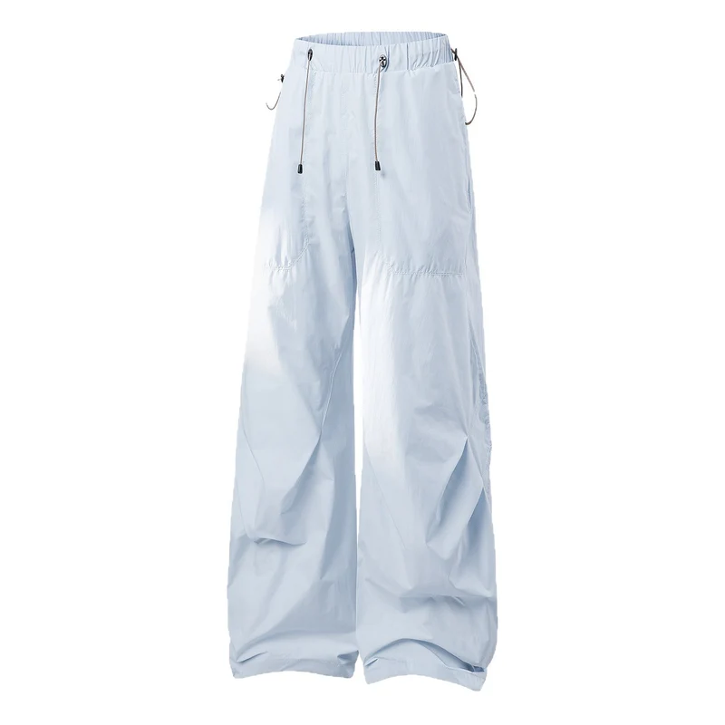 Damen weite technische Cargohose mit Kordelzugbund Nord Taschen