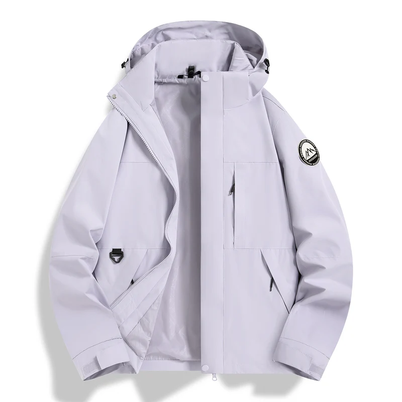 Damen Wasserfeste technische Kapuzenjacke mit verschweißten Nähten und verstellbaren Bündchen Nord Taschen