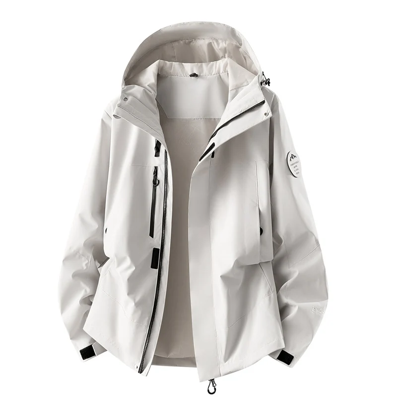 Damen technische dreilagige Softshell-Regenjacke mit getapten Nähten und Multifunktions-Taschen Nord Taschen