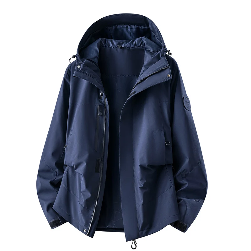 Damen technische dreilagige Softshell-Regenjacke mit getapten Nähten und Multifunktions-Taschen Nord Taschen