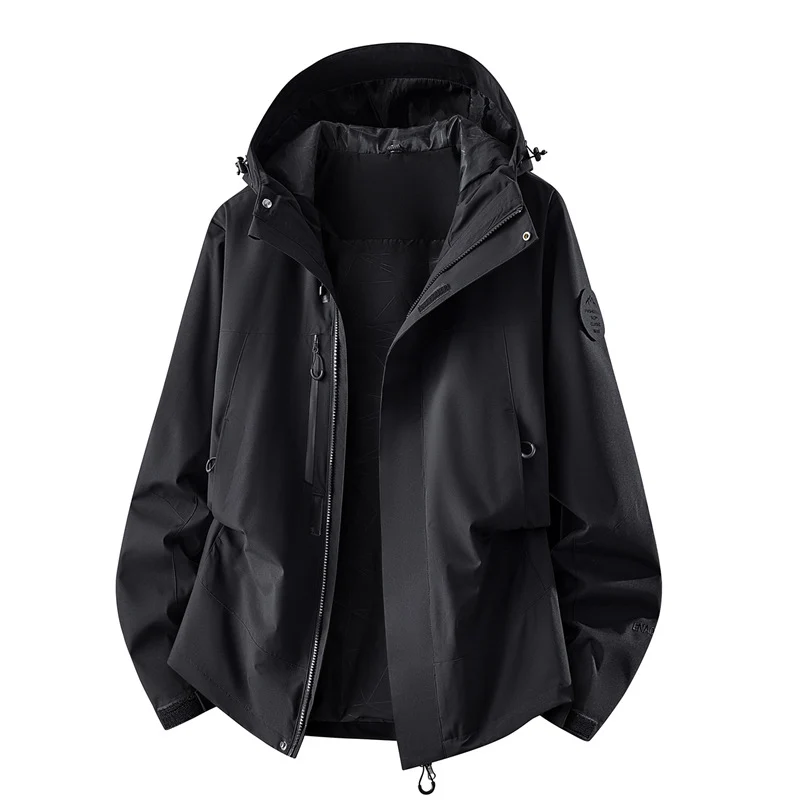 Damen technische dreilagige Softshell-Regenjacke mit getapten Nähten und Multifunktions-Taschen Nord Taschen