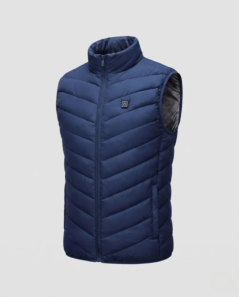 Herren beheizte Thermoweste mit Multi-Zonen-Heizsystem und USB-Anschluss Nord Taschen