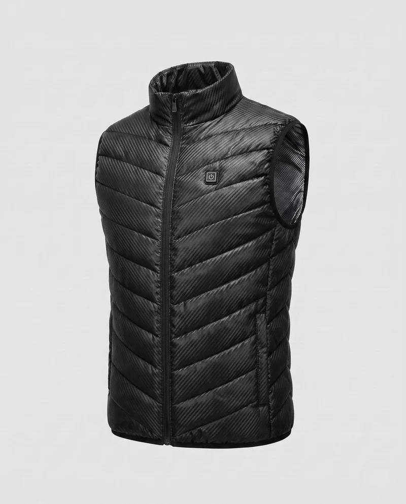 Herren beheizte Thermoweste mit Multi-Zonen-Heizsystem und USB-Anschluss Nord Taschen