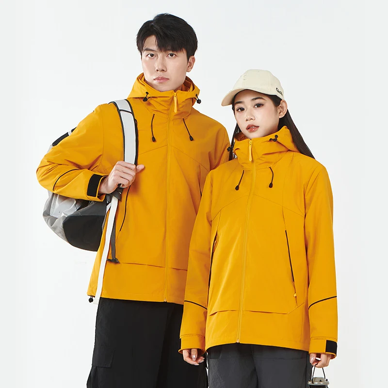 Damen Leichte wind- und wasserabweisende Softshell-Trekkingjacke mit verstellbarer Kapuze Nord Taschen