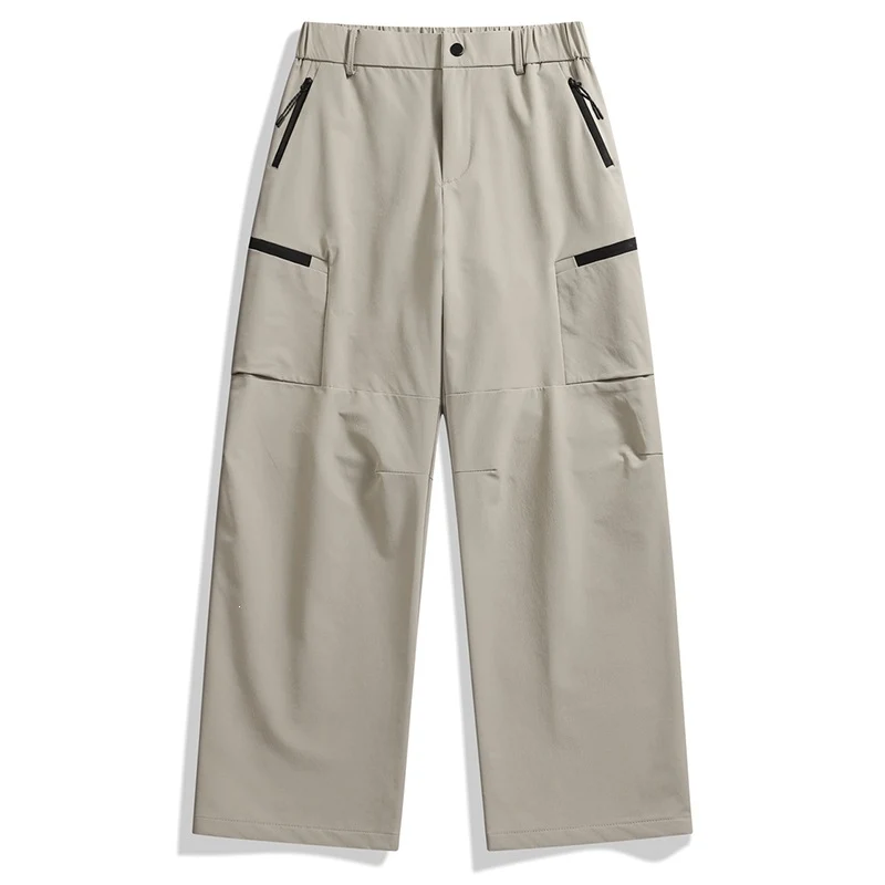 Herren weite Utility-Cargohose mit Reißverschluss‑Taschen und vorgeformten Knien Nord Taschen