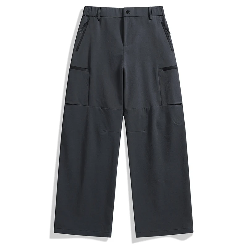 Herren weite Utility-Cargohose mit Reißverschluss‑Taschen und vorgeformten Knien Nord Taschen