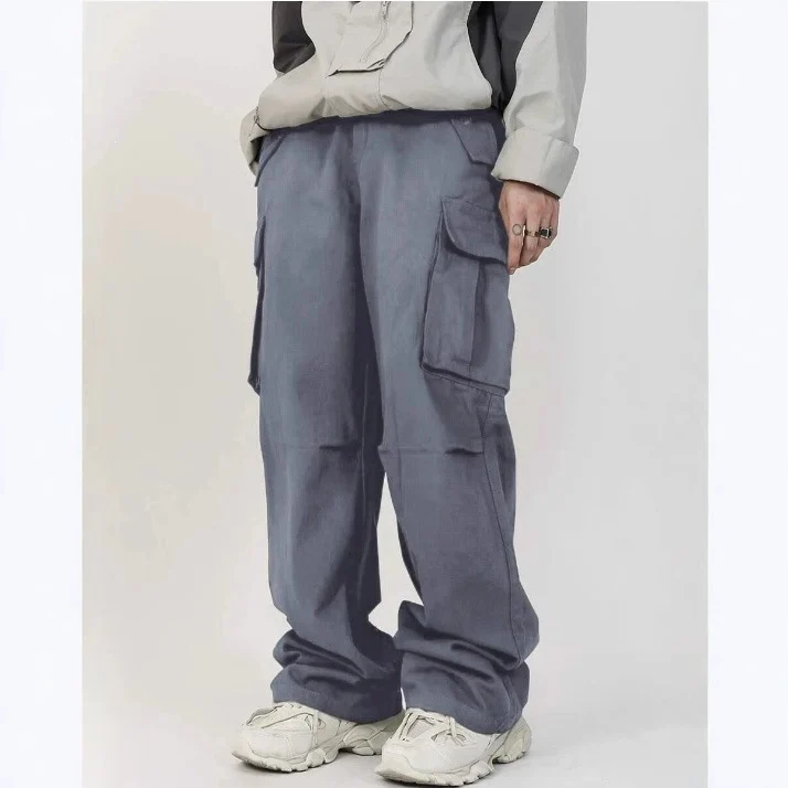 Herren Weite Utility‑Cargohose mit Multifunktions‑Taschen & legerer Baggy‑Passform Nord Taschen