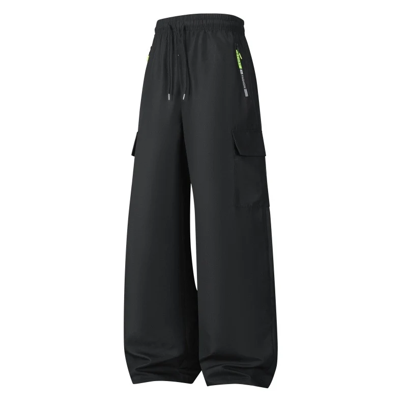 Herren Weite Utility-Cargo-Shorts mit elastischem Bund, Kordelzug & Reißverschlusstaschen Nord Taschen