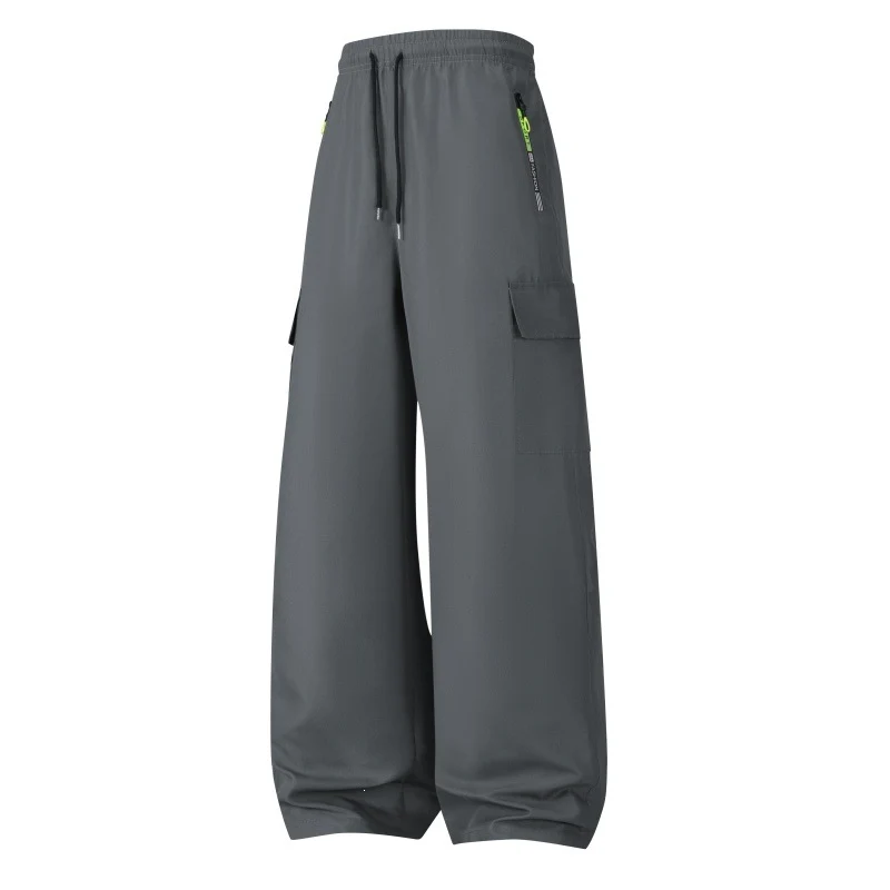Herren Weite Utility-Cargo-Shorts mit elastischem Bund, Kordelzug & Reißverschlusstaschen Nord Taschen