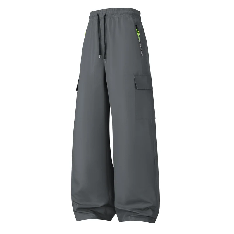 Herren Weite Utility-Cargo-Shorts mit elastischem Bund, Kordelzug & Reißverschlusstaschen Nord Taschen