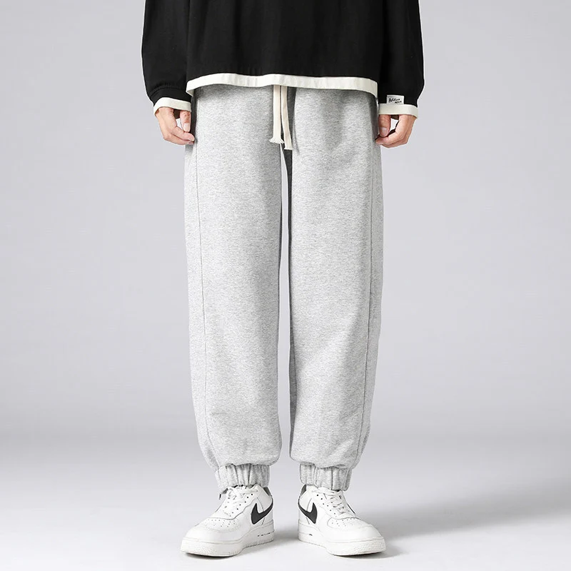 Herren weite Jogginghose mit seitlichem Reißverschluss‑Schlitz, elastischem Bund & Kordelzug Nord Taschen