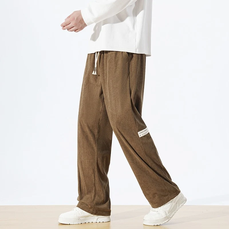Herren Weite Cordhose im Relaxed‑Fit mit Tunnelzugbund & geradem Bein Nord Taschen