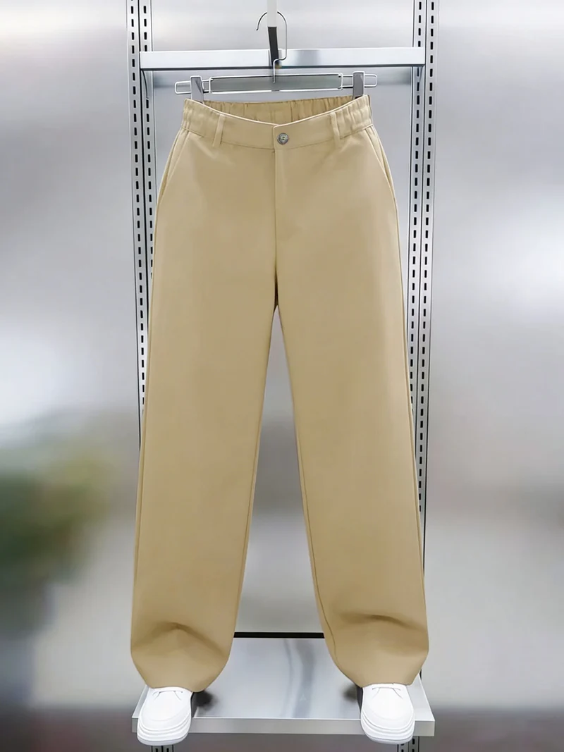 Herren weite Chinohose im Relaxed‑Fit mit elastischem Komfortbund und Seitentaschen Nord Taschen