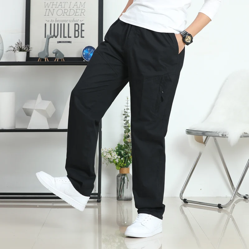 Herren Weite Cargohose im Utility‑Stil mit seitlicher Reißverschlusstasche und ergonomischen Nähten Nord Taschen