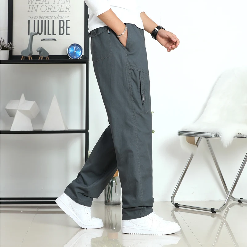 Herren Weite Cargohose im Utility‑Stil mit seitlicher Reißverschlusstasche und ergonomischen Nähten Nord Taschen
