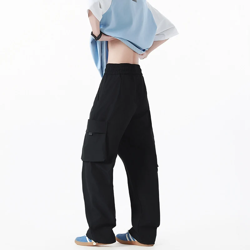 Herren Weite Cargo-Hose im Oversize-Schnitt mit übergroßen Klappentaschen und Kordelzugbund Nord Taschen
