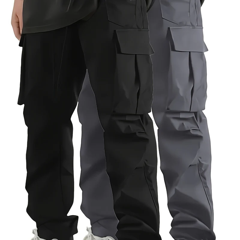 Herren Weite Cargo‑Hose im Baggy‑Cut mit Tunnelzugbund, Zipper‑Tasche & Klappfächern Nord Taschen