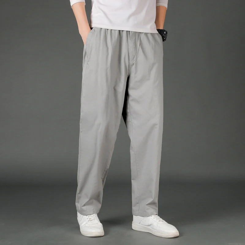 Herren Weite Baumwoll-Chinohose im Relaxed-Fit mit elastischem Komfortbund & verdeckten Eingriffstaschen Nord Taschen