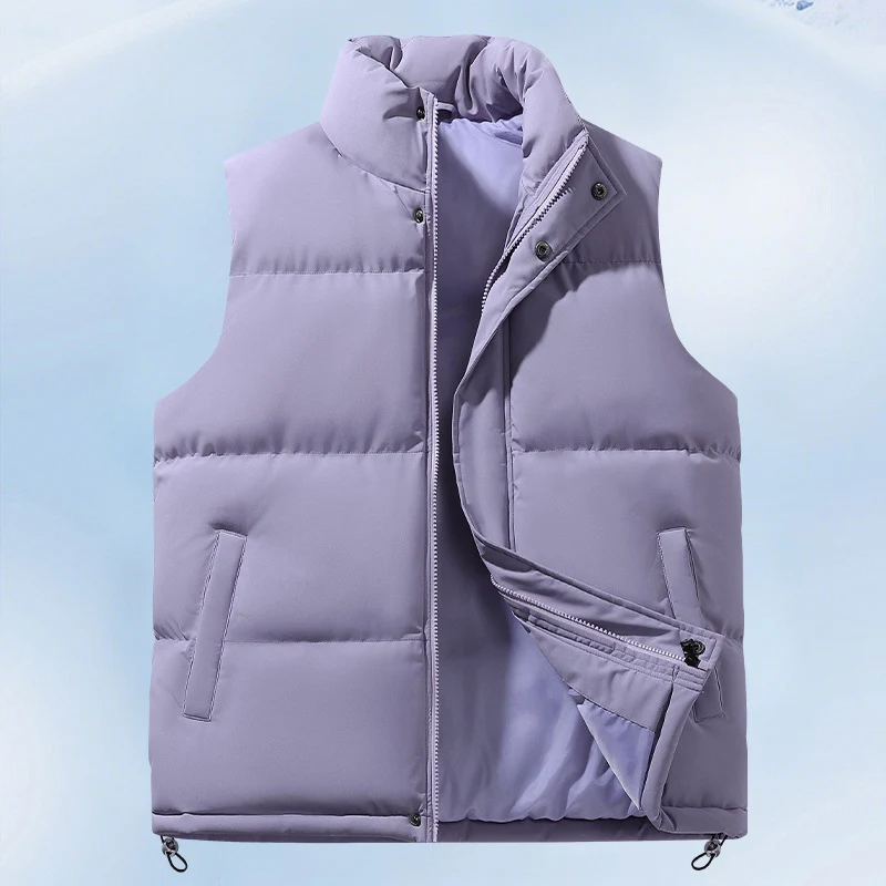 Herren Wattierte Thermo-Steppweste mit hohem Stehkragen und Kordelzugsaum Nord Taschen