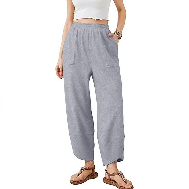 Damen Culotte-Hose mit elastischem Bund und aufgesetzten Taschen Nord Taschen
