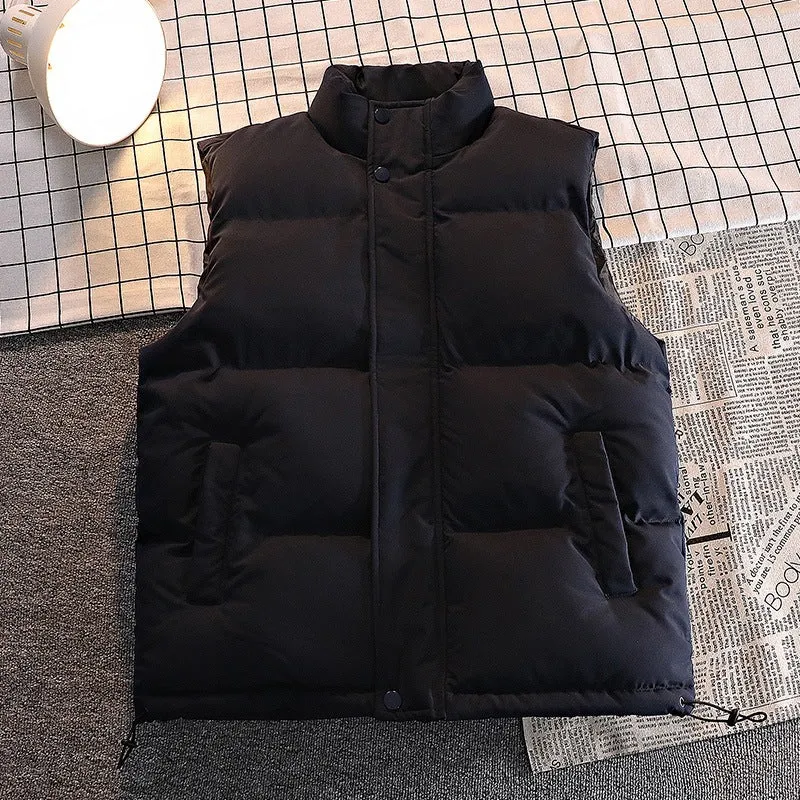 Herren Wattierte Outdoor-Steppweste mit hohem Stehkragen, winddichtem Obermaterial & verstellbarem Saum Nord Taschen
