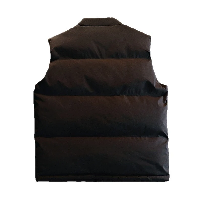 Herren Wattierte Outdoor-Steppweste mit hohem Stehkragen, winddichtem Obermaterial & verstellbarem Saum Nord Taschen