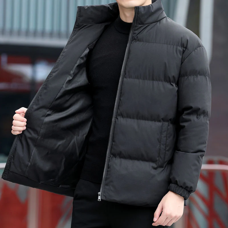 Herren Wattierte Kurzjacke mit Stehkragen, Thermofutter & elastischen Ärmelbündchen Nord Taschen