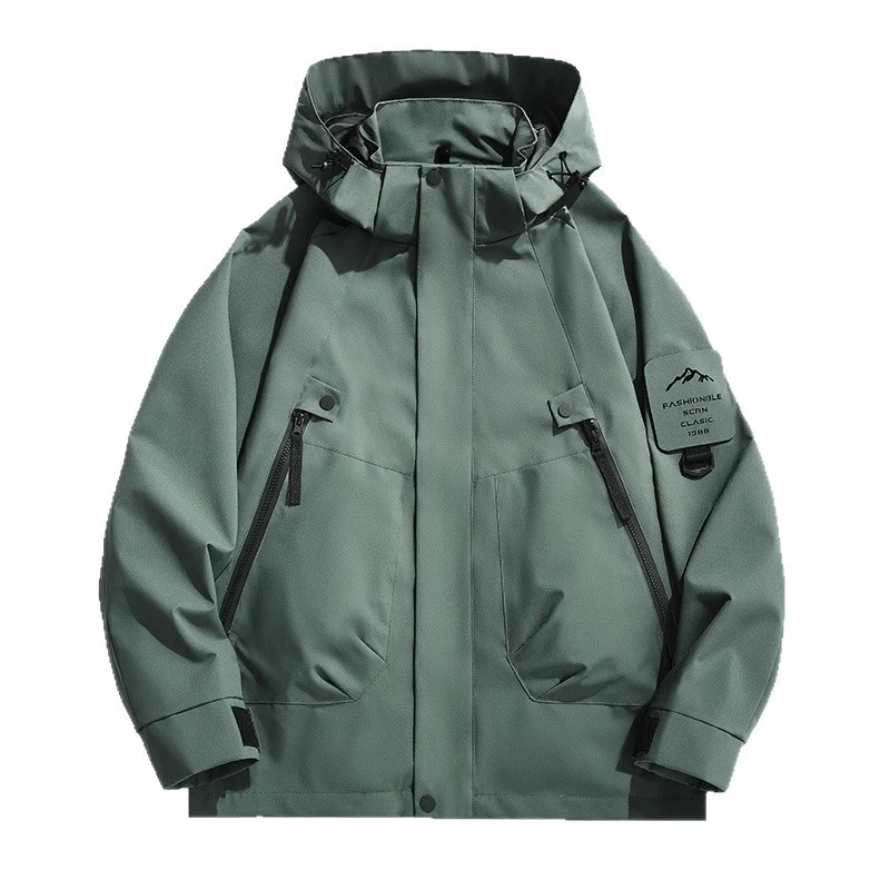 Herren Wasserdichte Utility-Softshelljacke mit Kapuze, schräge Reißverschlusstaschen & verstellbaren Ärmelriegeln Nord Taschen