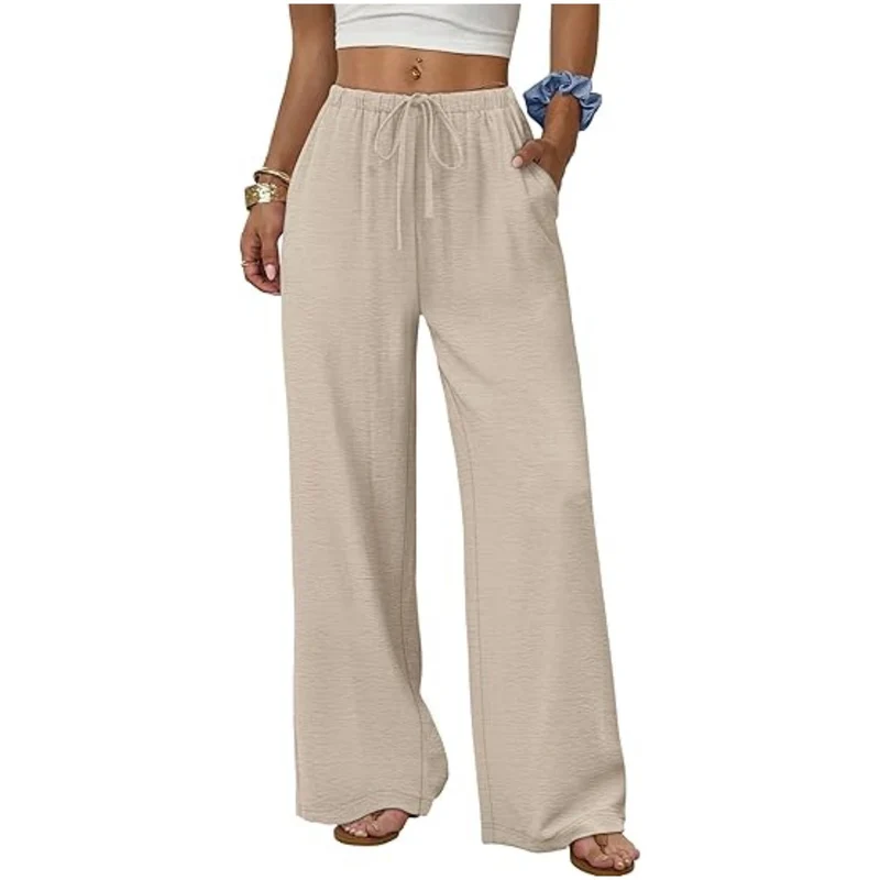 Damen Weite Loungewear-Hose mit Tunnelzug Nord Taschen