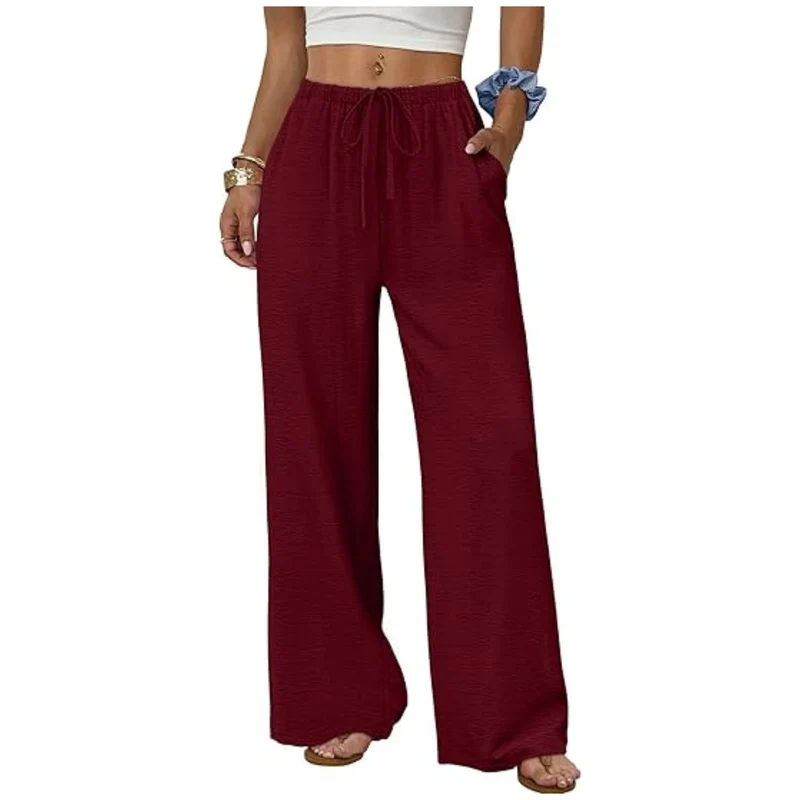 Damen Weite Loungewear-Hose mit Tunnelzug Nord Taschen