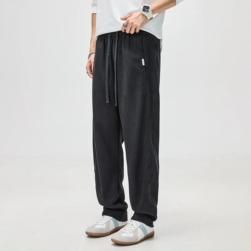 Herren Cordhose mit Kordelzug und geradem Bein Nord Taschen