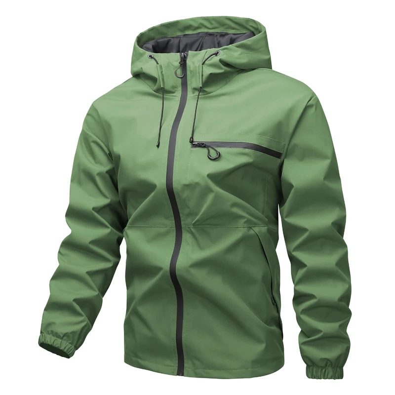 Herren Wasserdichte Softshelljacke mit verstellbarer Kapuze versiegelten Reißverschlüssen und Brusttasche Nord Taschen