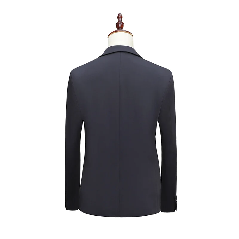 Herren Slim-Fit Dreiteiliger Business-Anzug mit Weste und schlanker Anzughose Nord Taschen