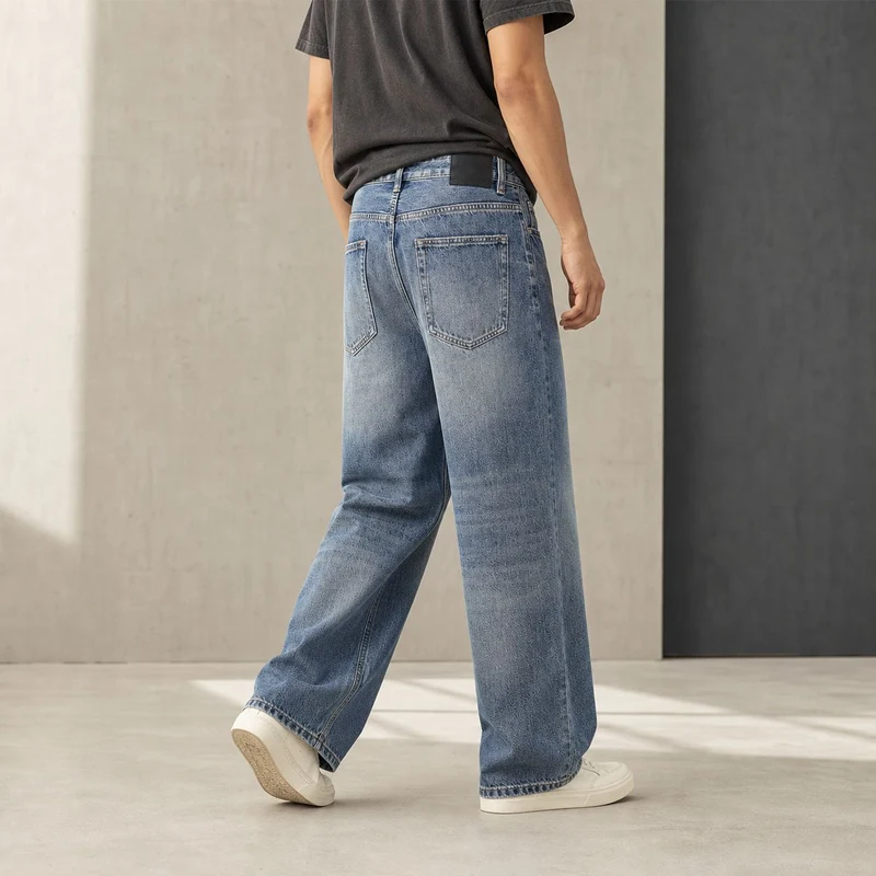 Damen Weite High‑Waist Jeans aus Vintage‑Denim Nord Taschen