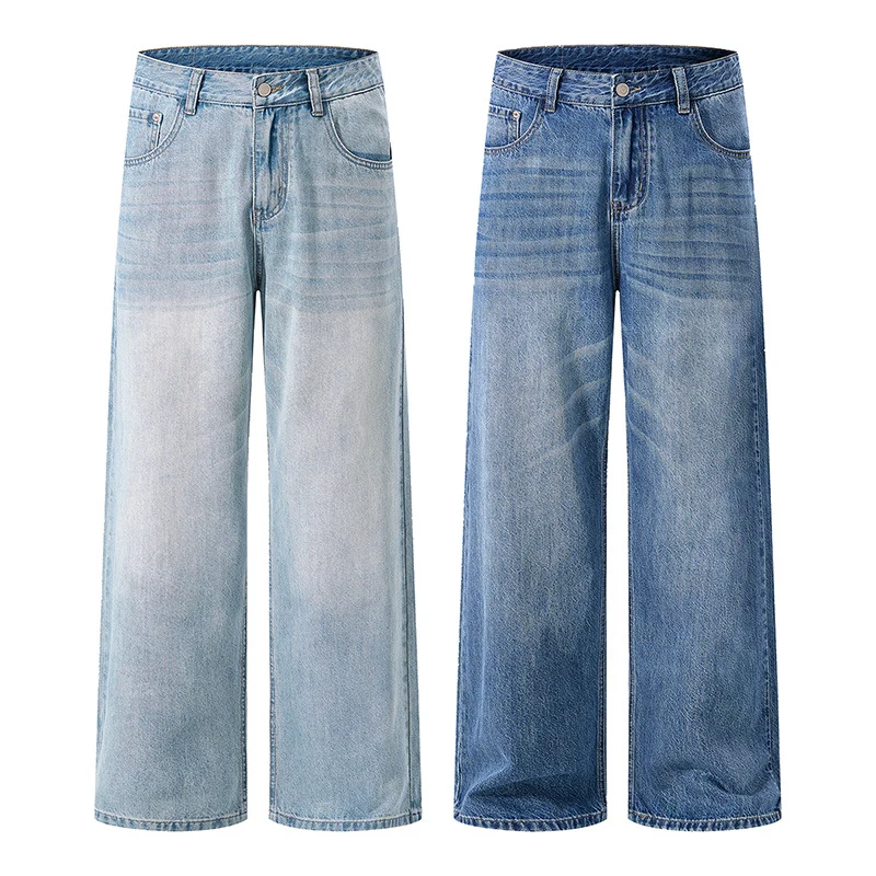 Damen High-Waist Wide-Leg Jeans aus softem Denim mit weitem Bein Nord Taschen